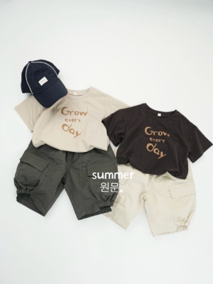 胖胖虎▪︎輕薄透氣韓版工裝5分褲`2色