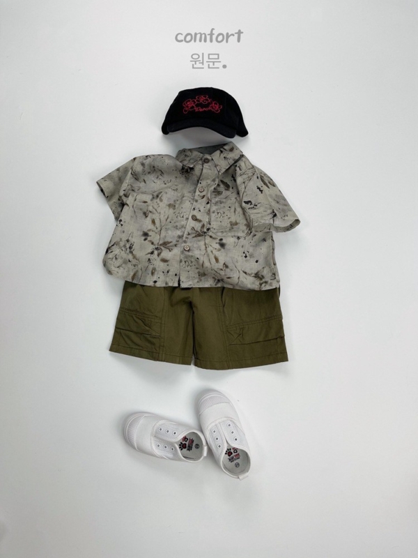 LINE_ALBUM_商品照_250730_57 胖胖虎▪︎花語水墨畫短袖襯衫 套裝 可拆買`2色